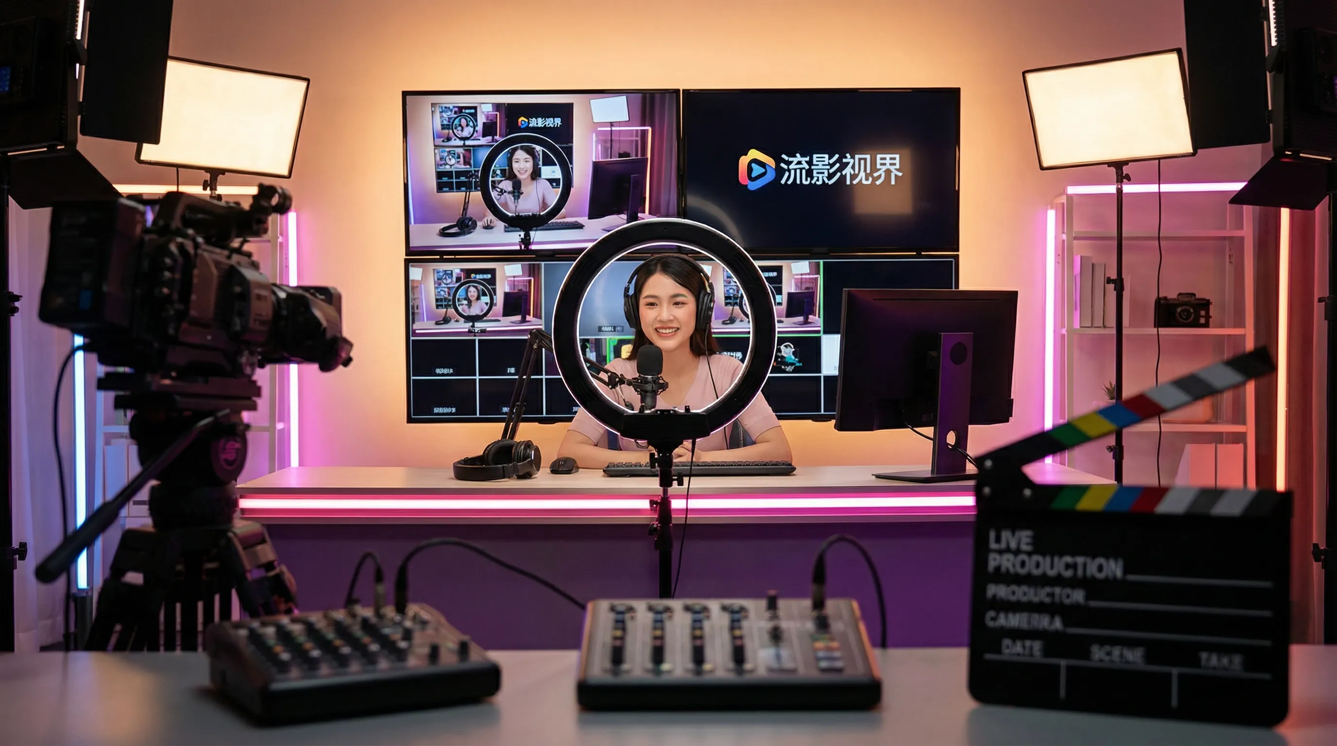 香蕉视频影视传媒平台宣传横幅